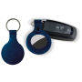 Sleutelhanger P02812, Leder, Blauw