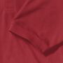 RUS Men Classic Polycotton Polo, Bright Red, XS