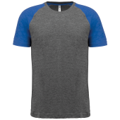 Grey Heather / Sporty Royal Blue Heather