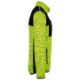 Gerecycled herenjasje in polytricot Fluorescent Yellow Melange / Black 5XL