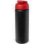 Baseline® Plus 750 ml sportfles met flipcapdeksel - Zwart/Rood