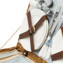MADISON PARK - Picknickmand beige, blauw, bruin