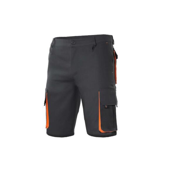 TWO-TONE MULTI-POCKET BERMUDA SHORTS