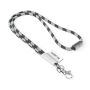 Polyester 2-kleurige koord-lanyard met full color label
