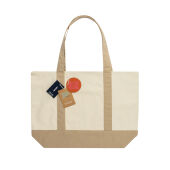 SHOP LOCAL AWARE™ recycled cotton 350gsm Tote bag, gebroken wit