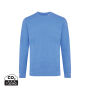 IQONIQ Denali gerecycled katoen sweater ongeverfd, heather blue (XXS)