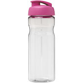 H2O Active® Base 650 ml sportfles met flipcapdeksel - Transparent/Roze