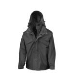 3-IN-1 ZIP AND CLIP JACKET, BLACK, 3XL, RESULT
