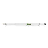 5-in-1 aluminium toolpen, wit