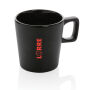 Keramische moderne koffiemok 300 ml, zwart, zwart
