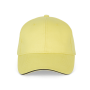 Orlando - 6 panel cap Lemon Yellow / Dark Grey One Size Orlando - 6 panel cap Lemon Yellow / Dark Grey One Size