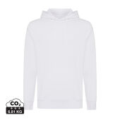 Iqoniq Rila lichtgewicht gerecycled katoen hoodie, wit (M)