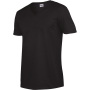 Softstyle Euro Fit Adult V-neck T-shirt Black 3XL Softstyle Euro Fit Adult V-neck T-shirt Black 3XL