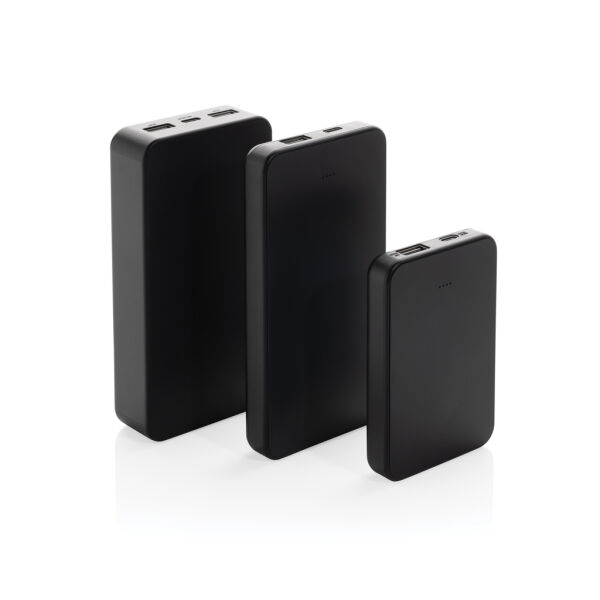 Boostcore RCS recycled plastic powerbank 5.000mAh met USB C, zwart Boostcore RCS recycled plastic powerbank 5.000mAh met USB C, zwart