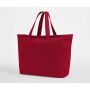 OVERSIZED HEAVY DUTY CANVAS TOTE BAG, SCARLET RED, One size, WESTFORD MILL