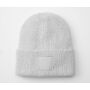 DEEP CUFFED TONAL PATCH BEANIE, CLOUD GREY, One size, BEECHFIELD