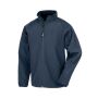 2-laagse gerecycleerde softshell kind navy 7-8 Y