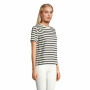 LEGEND WOMEN - LEGEND DAMES-T-SHIRT - XXL - Off White| Navy