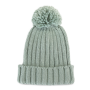 Muts met pompon Water Green One Size