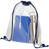 Lancaster transparante premium rugzak 5L - Navy/Transparant