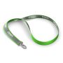 Polyester keycord met reflecterende overlay Polyester keycord met reflecterende overlay