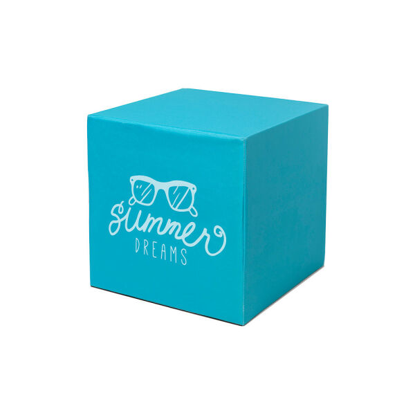 Zitkubus Opvouwbaar met Print