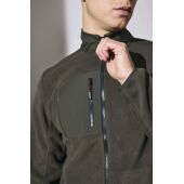 Bonded fleece jas - Olijf, S