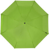Birgit 21'' opvouwbare windproof gerecyclede PET-paraplu - Limegroen