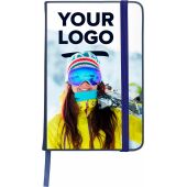 Notitieboek Eva | Gerecycled PU | A5 | Gelinieerd zwart