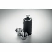 COCOON - Heupfles met shot cups - Zwart
