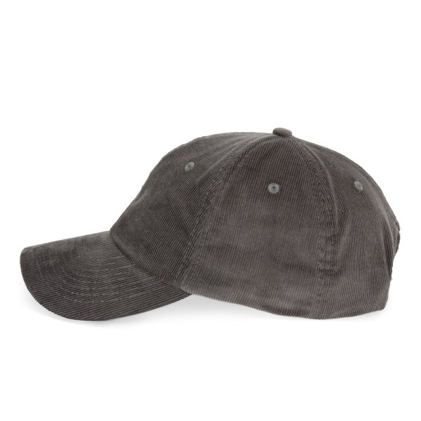 Fluwelen pet met laag profiel Raven Grey One Size Fluwelen pet met laag profiel Raven Grey One Size