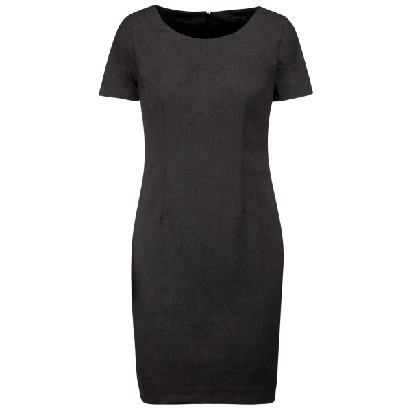 Jurk met korte mouwen Anthracite Heather 34 FR Jurk met korte mouwen Anthracite Heather 34 FR