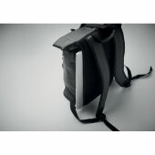 BAI ROLL - Laptop Rolltop rugzak PU - Zwart