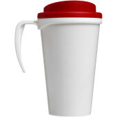 Brite Americano® grande 350 ml geïsoleerde beker - Wit/Rood