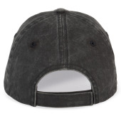 Agewassen uniseks cap Washed black One Size
