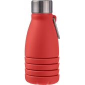 Siliconen opvouwbare drinkfles Erin 550 ml rood