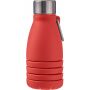 Siliconen opvouwbare drinkfles Erin 550 ml rood