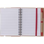 Recycled papieren notitieboek Angela zwart
