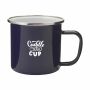 Retro Silver Emaille Mok 350 ml