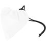 Bungalow opvouwbare polyester boodschappentas 7L - Wit