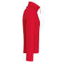Microfleece met rits en raglanmouwen heren Red S