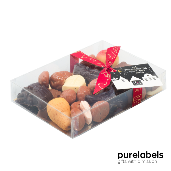 Sinterklaas chocolade | Chocolade en Snoep Box met kaartje