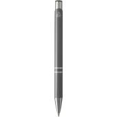 Moneta balpen van gerecycled aluminium (blauwe inkt) - Grijs