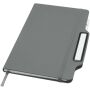 Nexus A5 hard cover notebook with pen and pencil combo (black ink) - Grey
