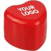 PP hartvormig lippenbalsem potje Ilja rood