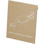 Reel 6-in-1 intrekbare bamboe sleutelhanger oplaadkabel - Naturel