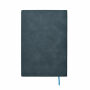 TINTRAY - A5 notitieboek in smokey PU - Blauw