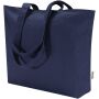 Ningbo 320 g/m² katoenen tas met rits 15L - Marineblauw