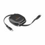 Reelio Retractable RCS R-ABS Charging Cable - zwart Reelio Retractable RCS R-ABS Charging Cable - zwart
