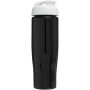 H2O Active® Tempo 700 ml sportfles met flipcapdeksel - Zwart/Wit
